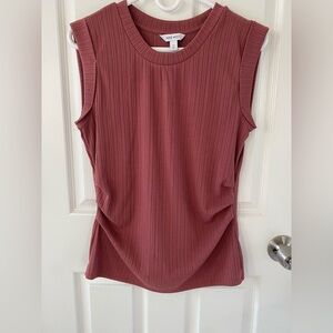 Nine West Sleeveless Muscle Tee - Rose